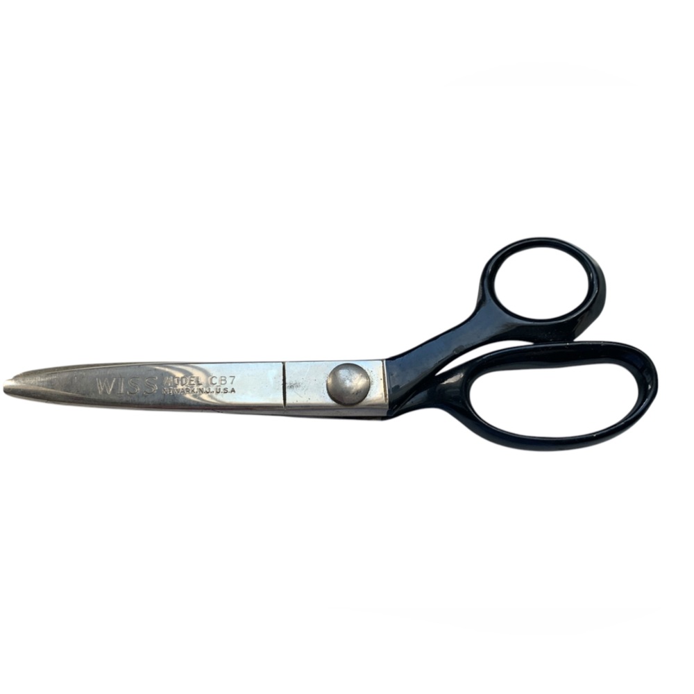 VINTAGE WISS PINKING SEWING SCISSORS SHEARS MODEL CB7 Crafts Art Zig-Zag Pattern